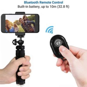 Tripod with bluetooth remote